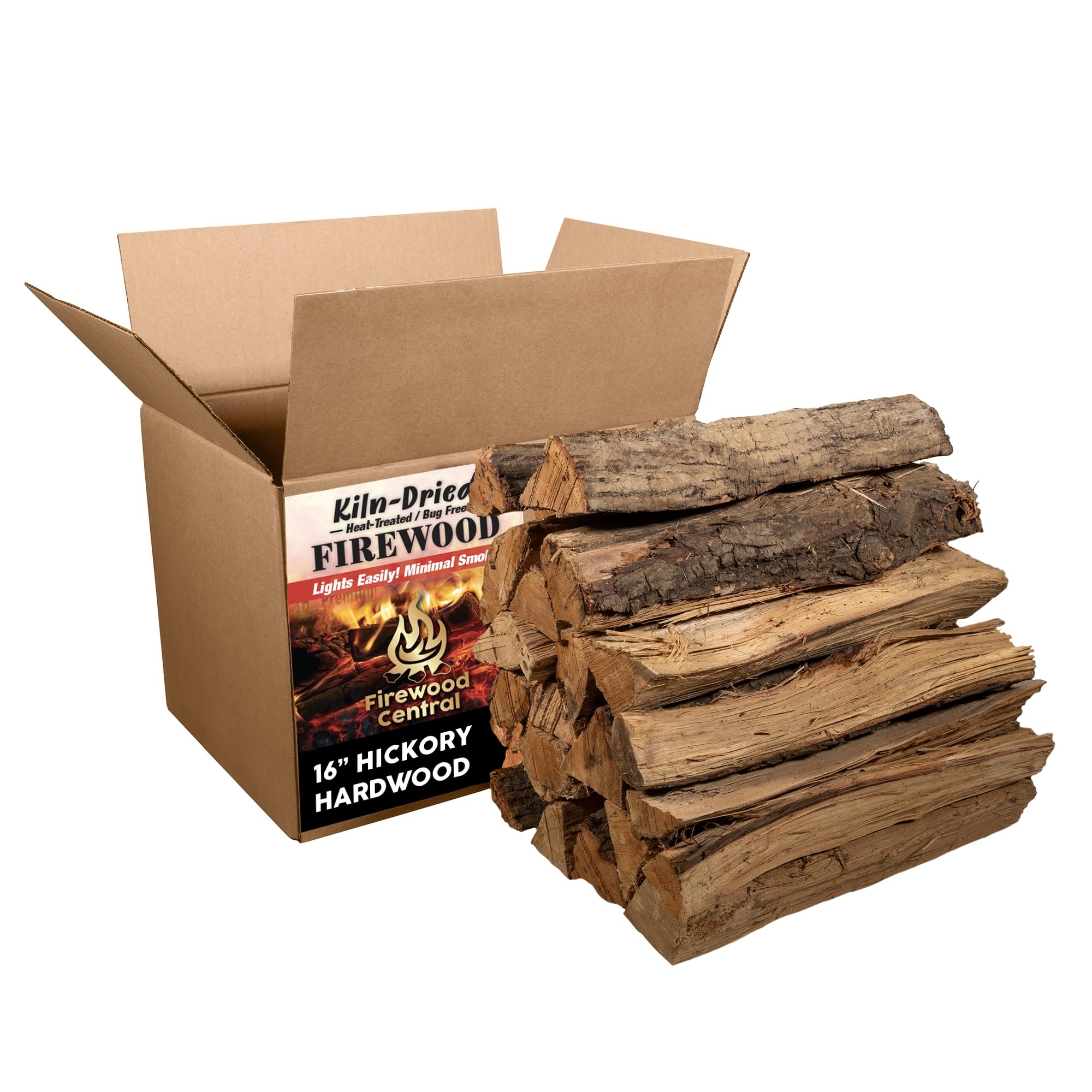 Amazon.com: Firewood Central Kiln-Dried PA Hickory – 16” Splits