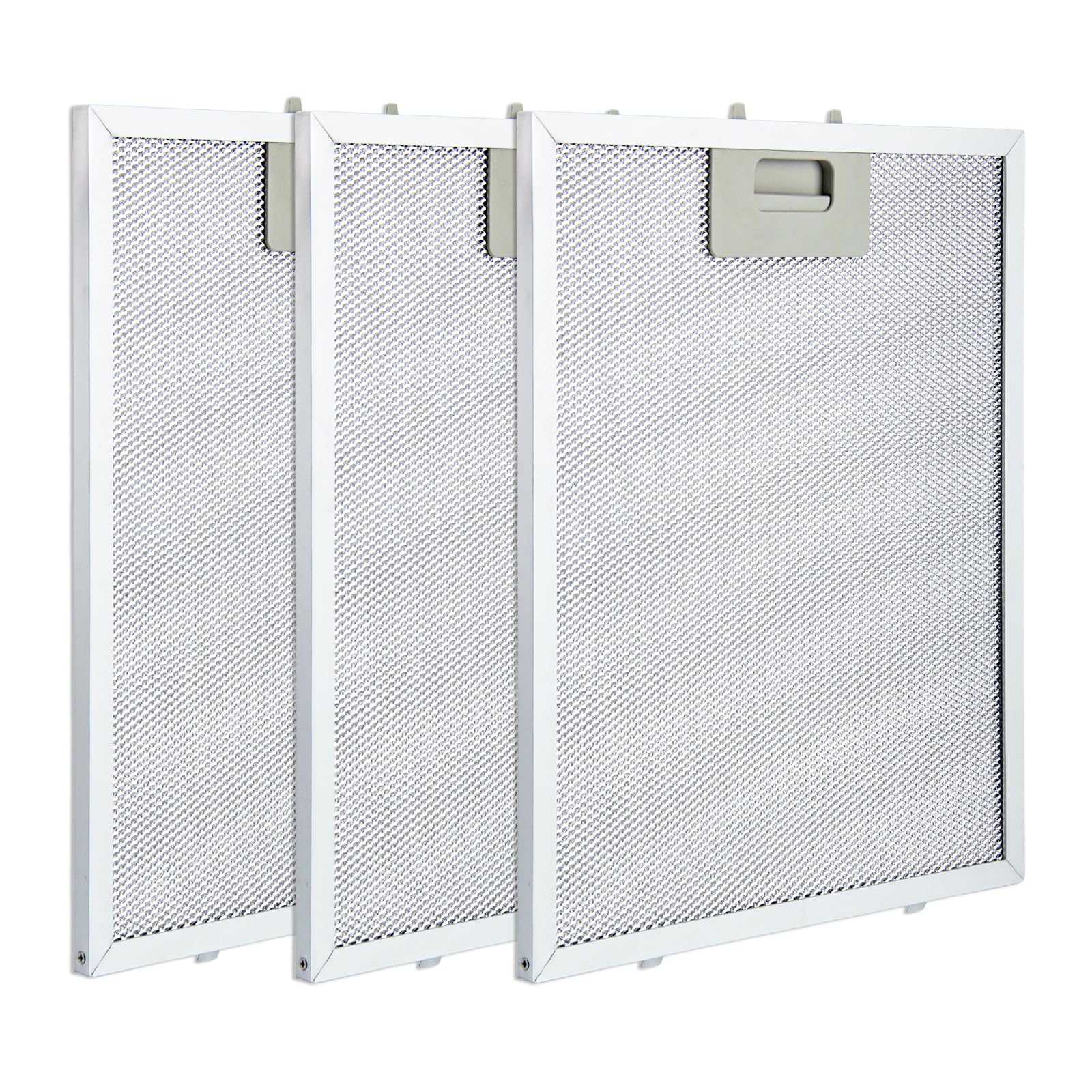 Cooker Hood Filter 3 Pieces 320 x 260 mm Cooker Hood Grill Aluminium Filter Hood for Many Leading Brands of Range Hoods