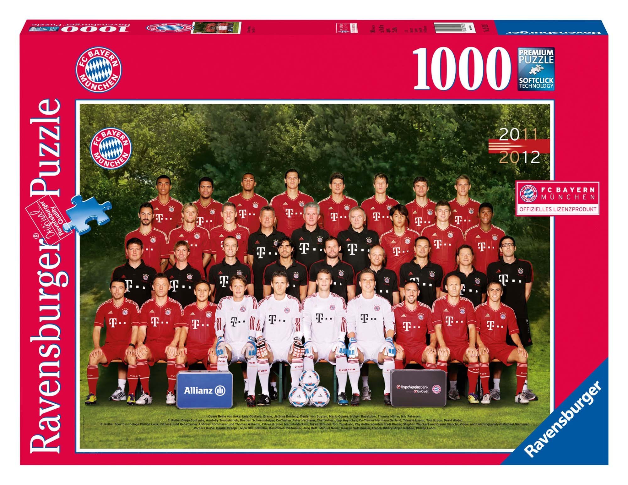 Ravensburger 1000 pieces 19121 – FC Bayern München Saison 2011/2012