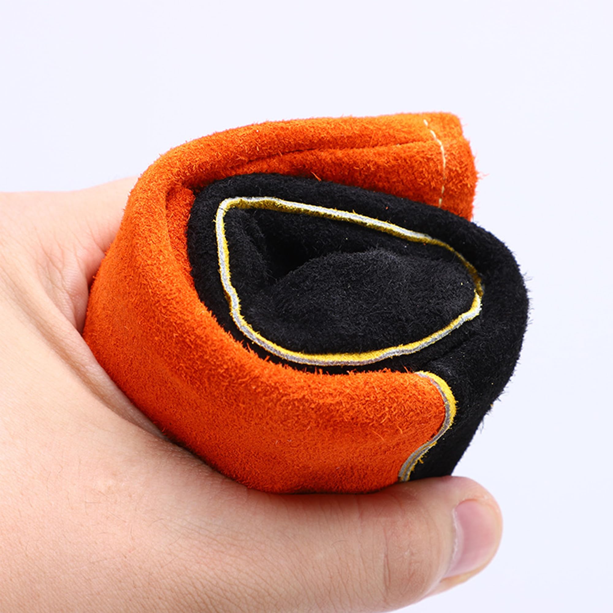 SUQ Guantes de Barbacoa de Cuero Resistentes al Calor, Guantes de Chimenea, Guantes de Horno, Guantes de protección contra el Calor a Prueba de Fuego, Guantes de Soldadura, Jardinería