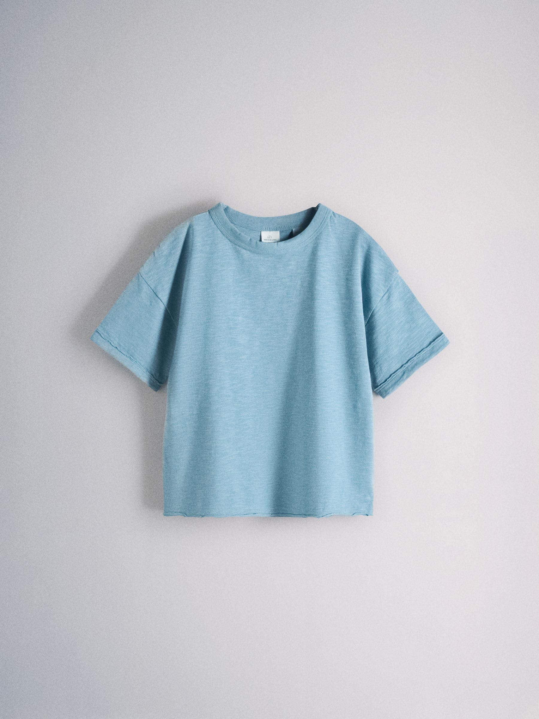 THE SET Jungen Oversized Fit T-Shirt aus Slub-Baumwolle, 5er-Pack