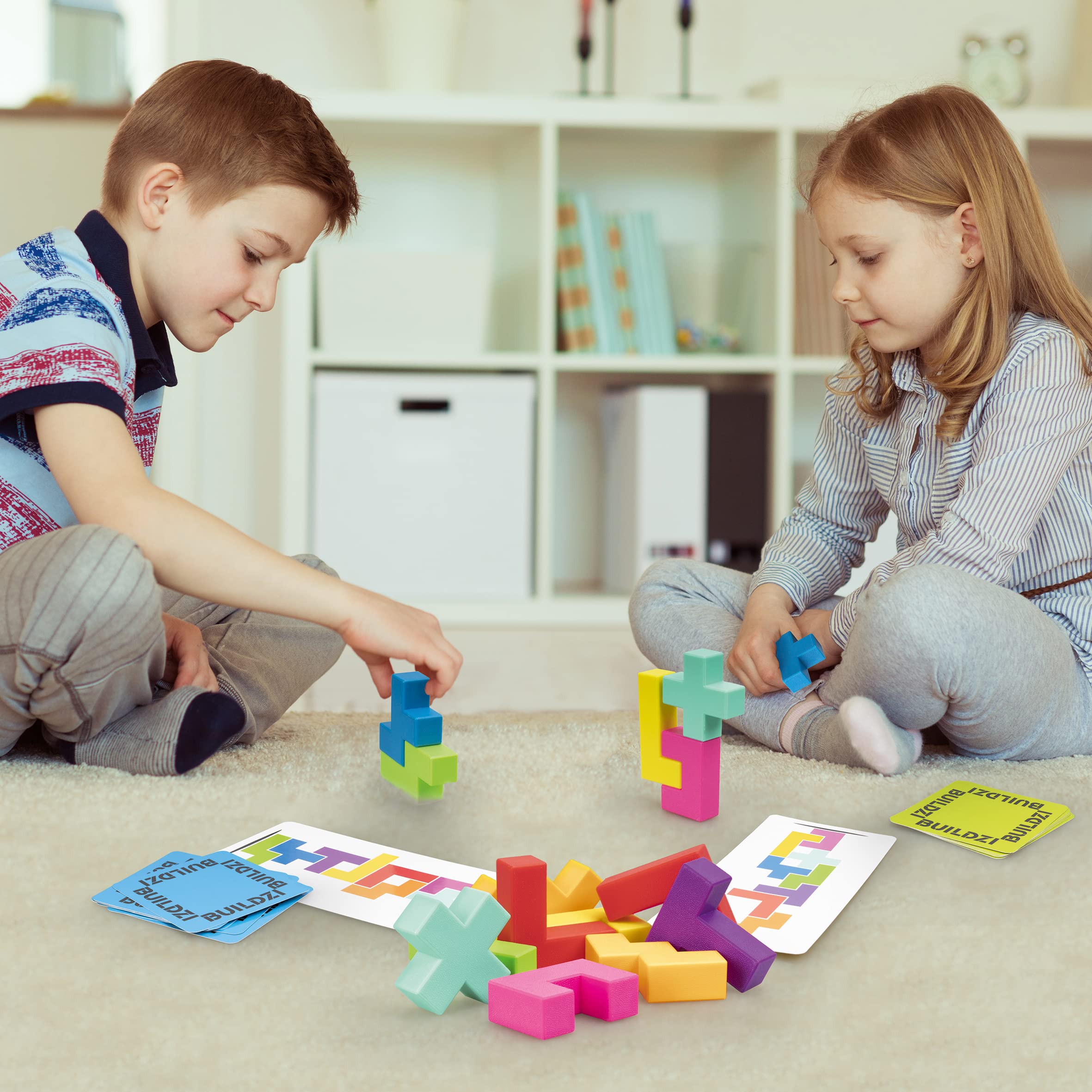 Ludilo - Buildzi | Rompecabezas Niños Y Rompecabezas Adultos | Juegos De Mesa Niños De 2 Jugadores | Juego De Mesa 6 Años O Más | Juegos 6 Años O Más | 7 Modos De Juego