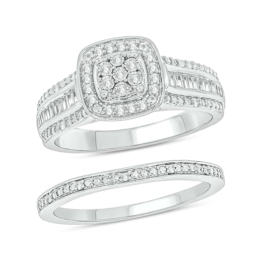 Cali Trove Diamond Wedding Ring Set