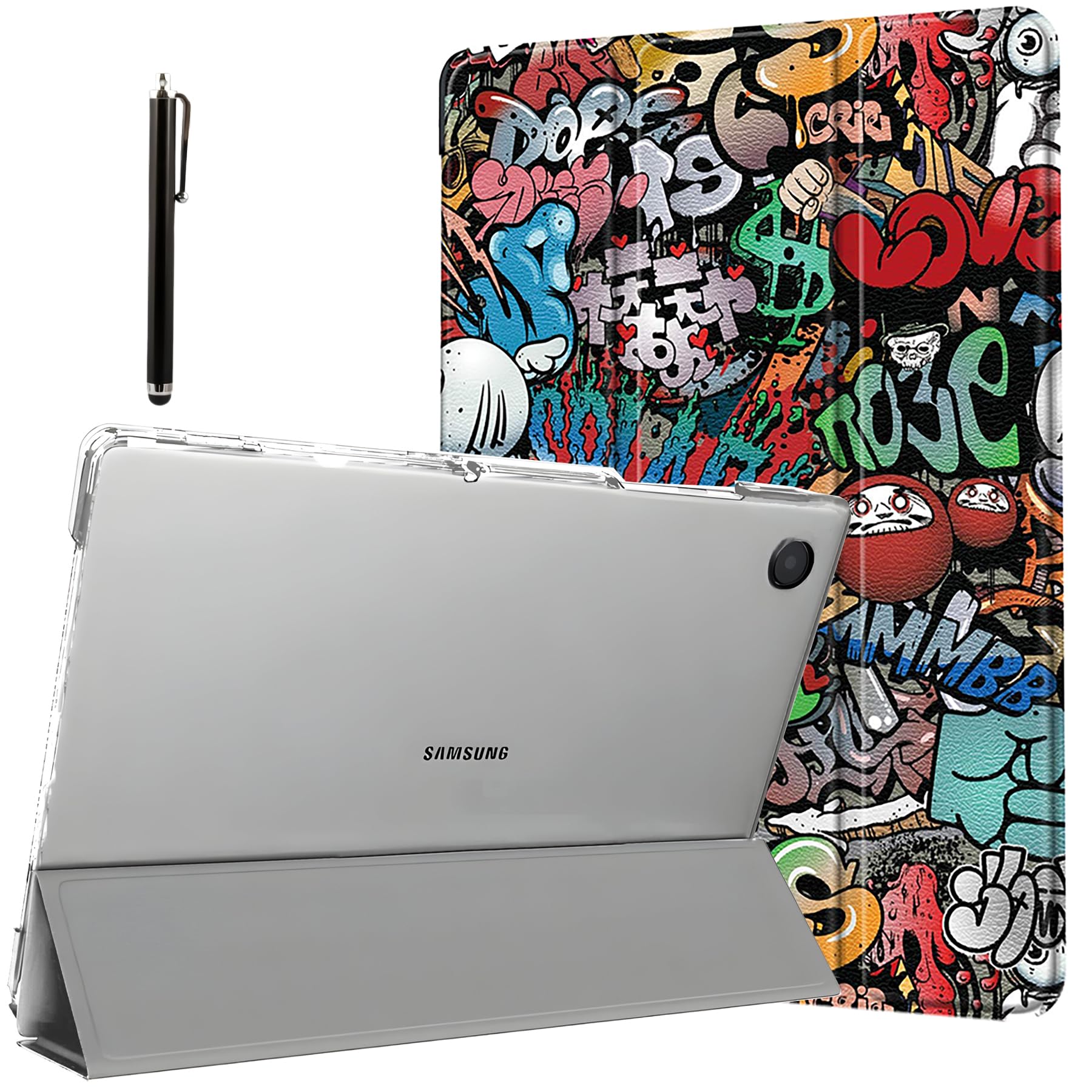 ProElite Cover for Samsung Galaxy Tab A9 Plus 11 inch Case Cover, Smart Flip Case Cover for Samsung Galaxy Tab A9+ 11 inch Translucent Back with Stylus Pen, Marble Purple — Amazon image 17