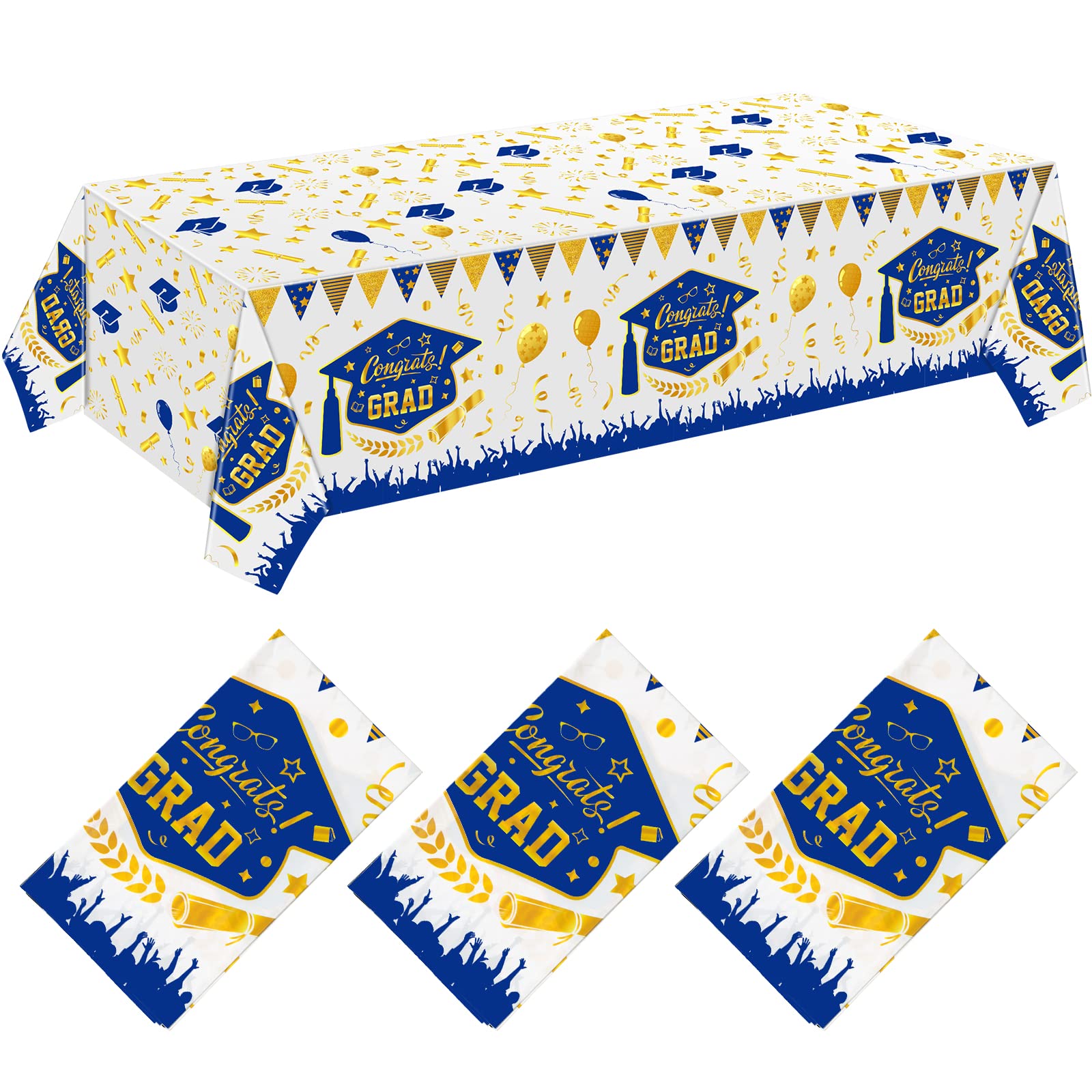 Buy Kinlop Graduation Tablecloths 2023, 3 Pack Large Size Plastic 51" x