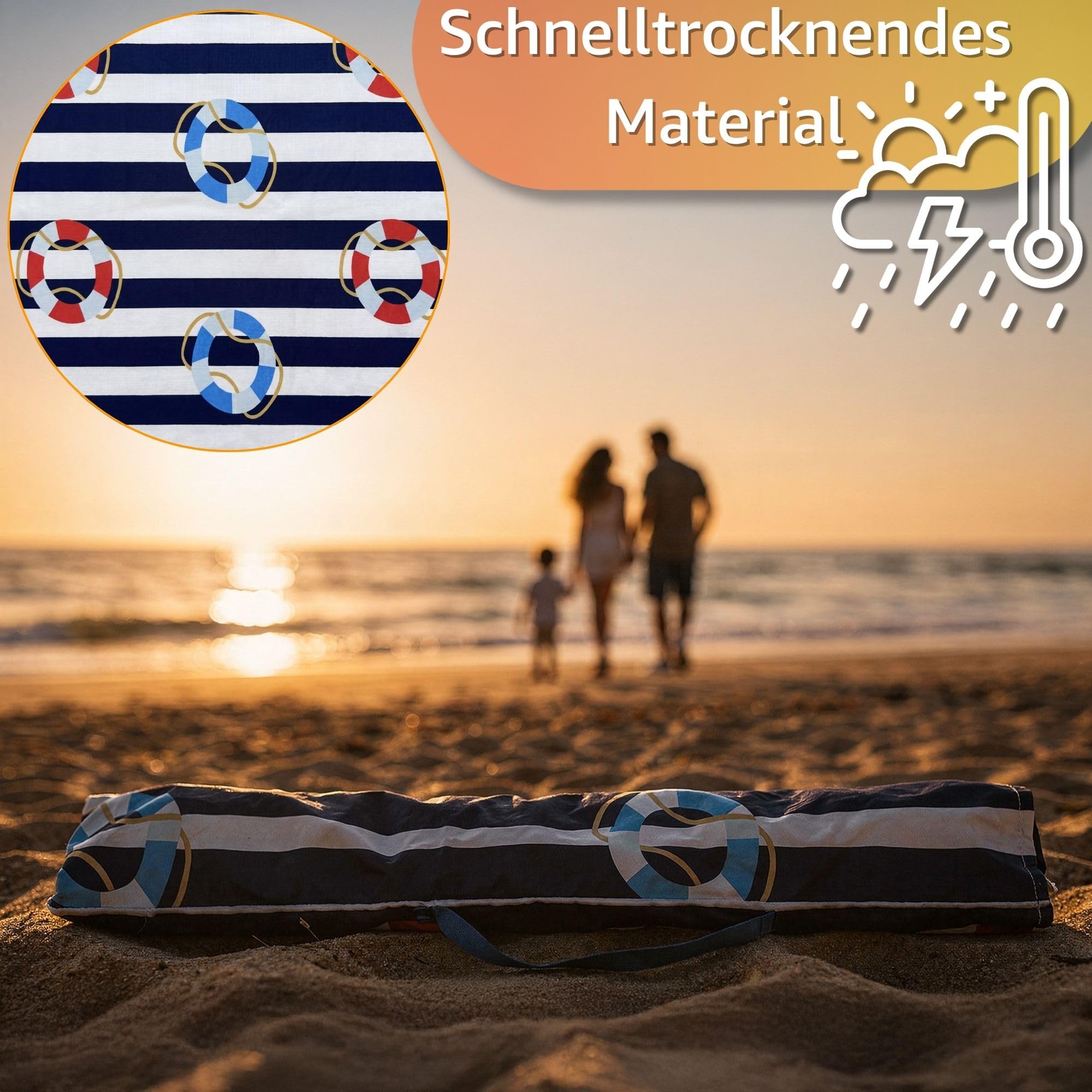 Amazinggirl Pare-Vent Plage Camping Brise-Vue Protection Contre Le Vent et Le Soleil pour Jardin Piscine Voyage Terrasse