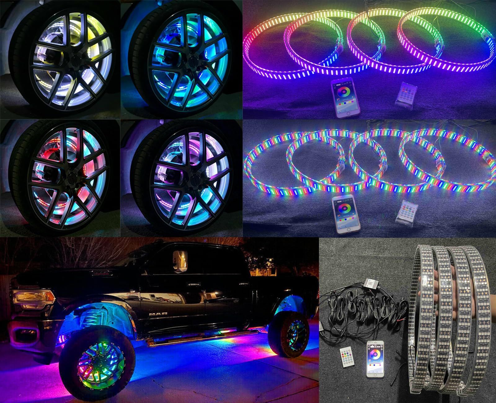 Double Sided Quad Row - 8Rolls Brightest LED 17.5