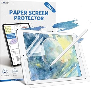 XIRON [2 PACK] Paper Screen Protector for iPad 9th/8th/7th Generation (10.2 Inch, 2021/2020/2019), Matte PET Film for iPad 10.2, Write and Draw Like on Paper, Anti Glare Screen Protector