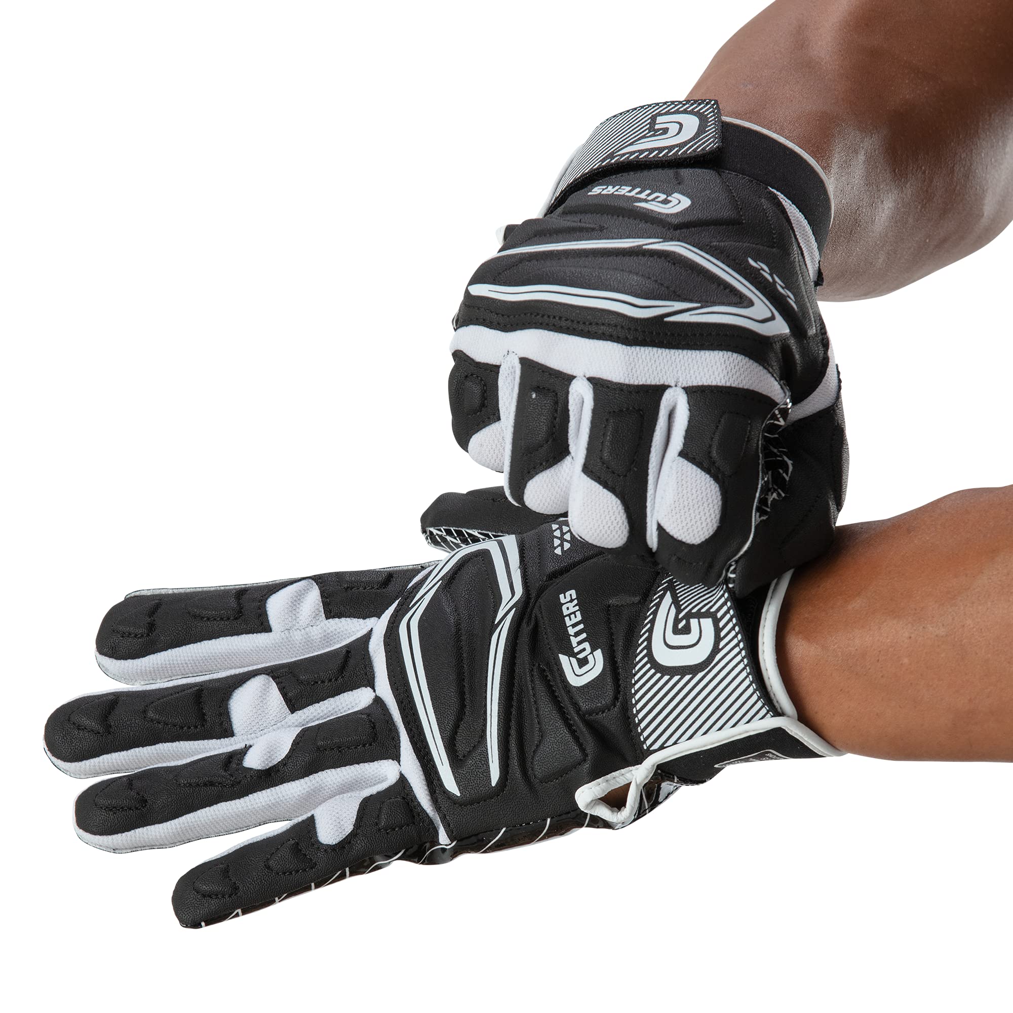Cutters Guanti Da Calcio Game Day Receiver - Presa In Silicone, Lavabili, Per Adulti E Giovani, Taglia Unica
