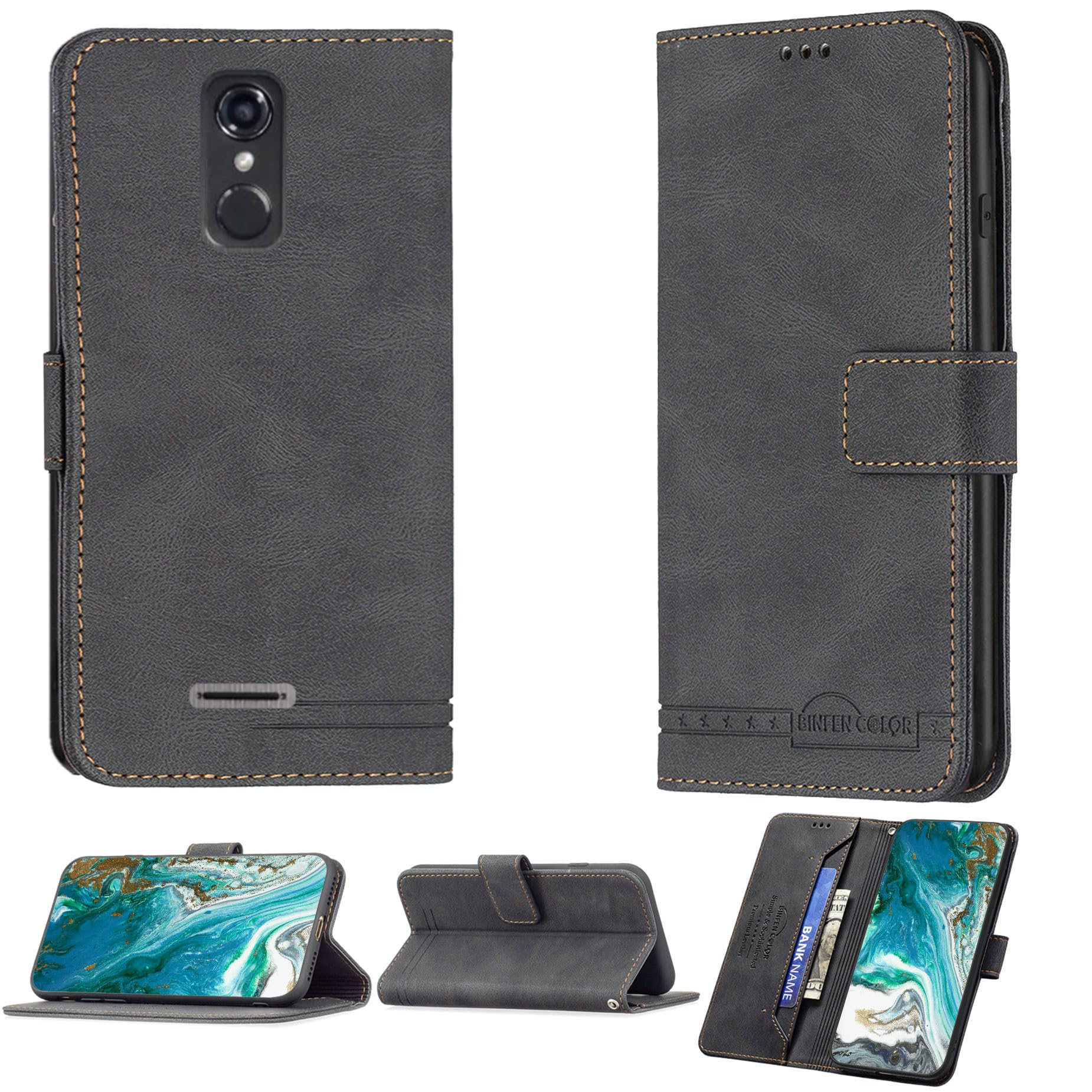 jioeuinly ConsumerCellular IRIS Connect Case Compatible with Consumer Cellular IRIS Connect SH4650 Phone Case Cover Flip Stand Cover PU Leather BF09