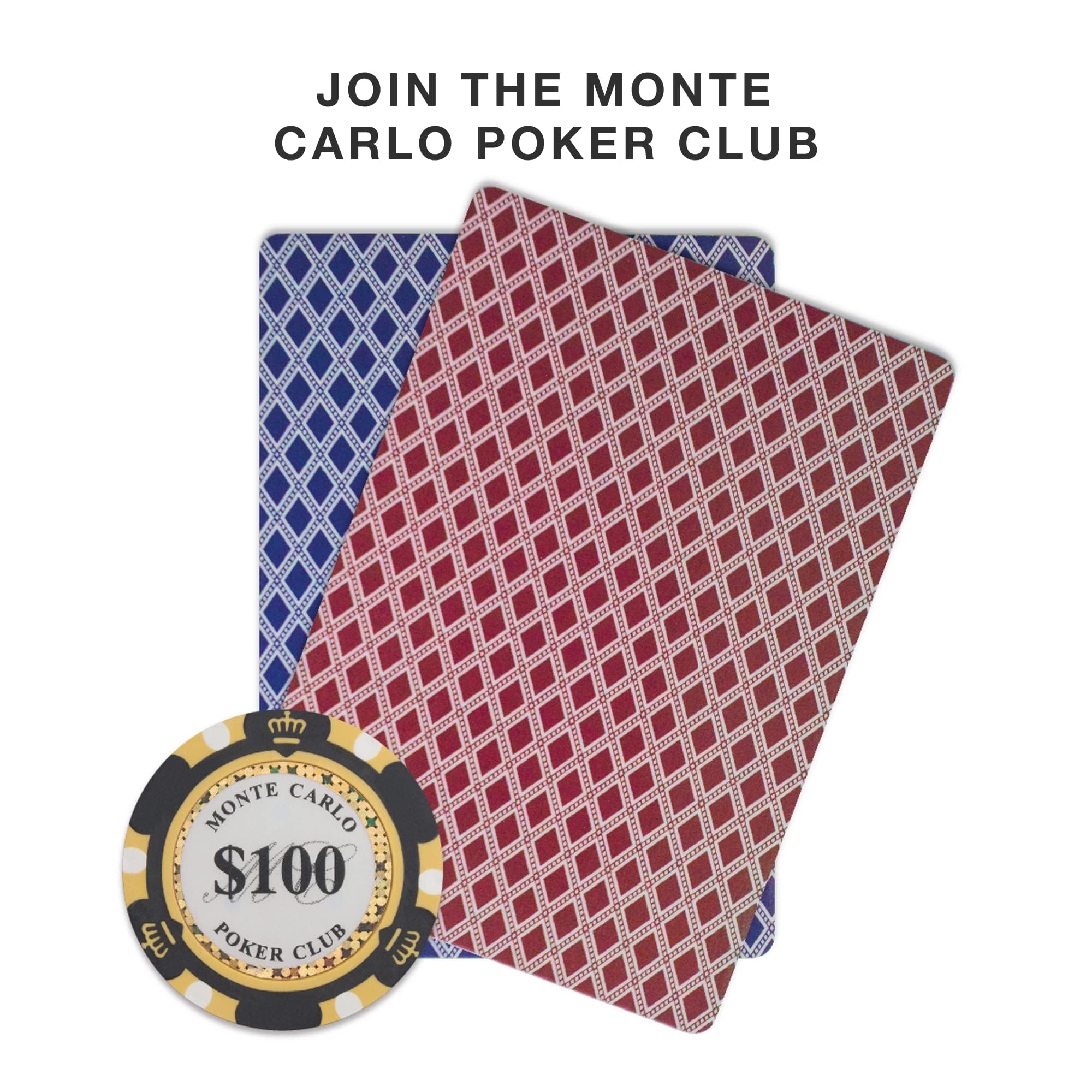 Brybelly Monte Carlo Premium Poker Chips Heavyweight 14 Gram Clay Composite – Confezione da 50