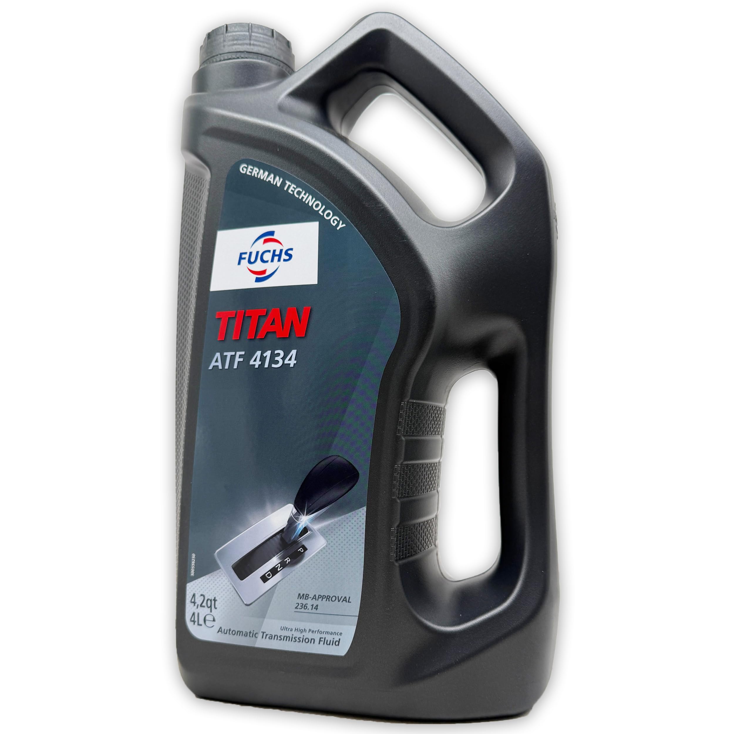 FUCHS TITAN ATF 4134 | 8 L | MB 236.14 | Automatikgetriebeöl | Hochleistungs-ATF für Mercedes-Benz 7G-Tronic – optimale Schaltperformance - 8 Liter - mit Trichter