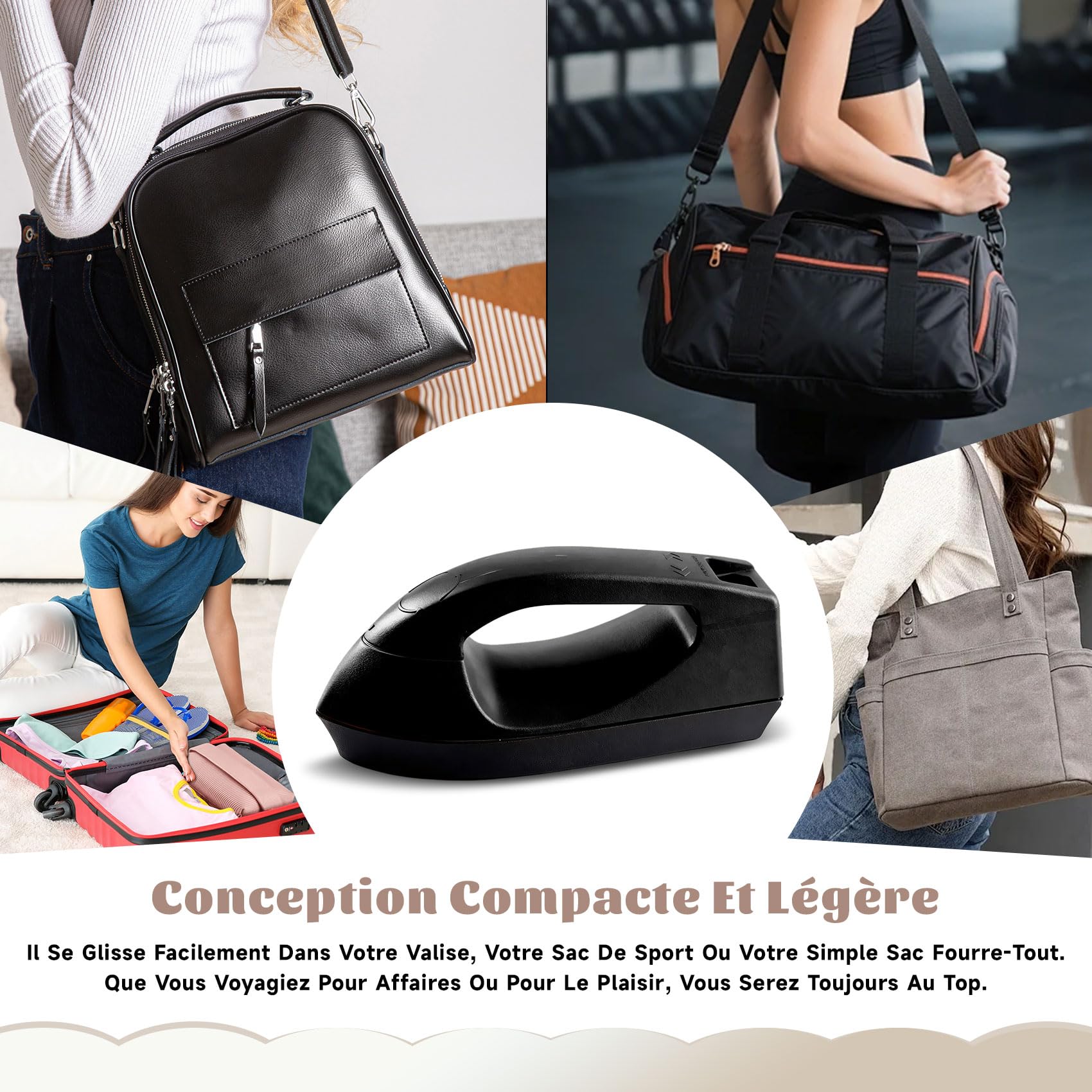 Fer à repasser – Primé Lépine 2025, fer à repasser abryos, defroisseur abryos, Compact et portable, Repassage express, partout avec vous (Bleu)