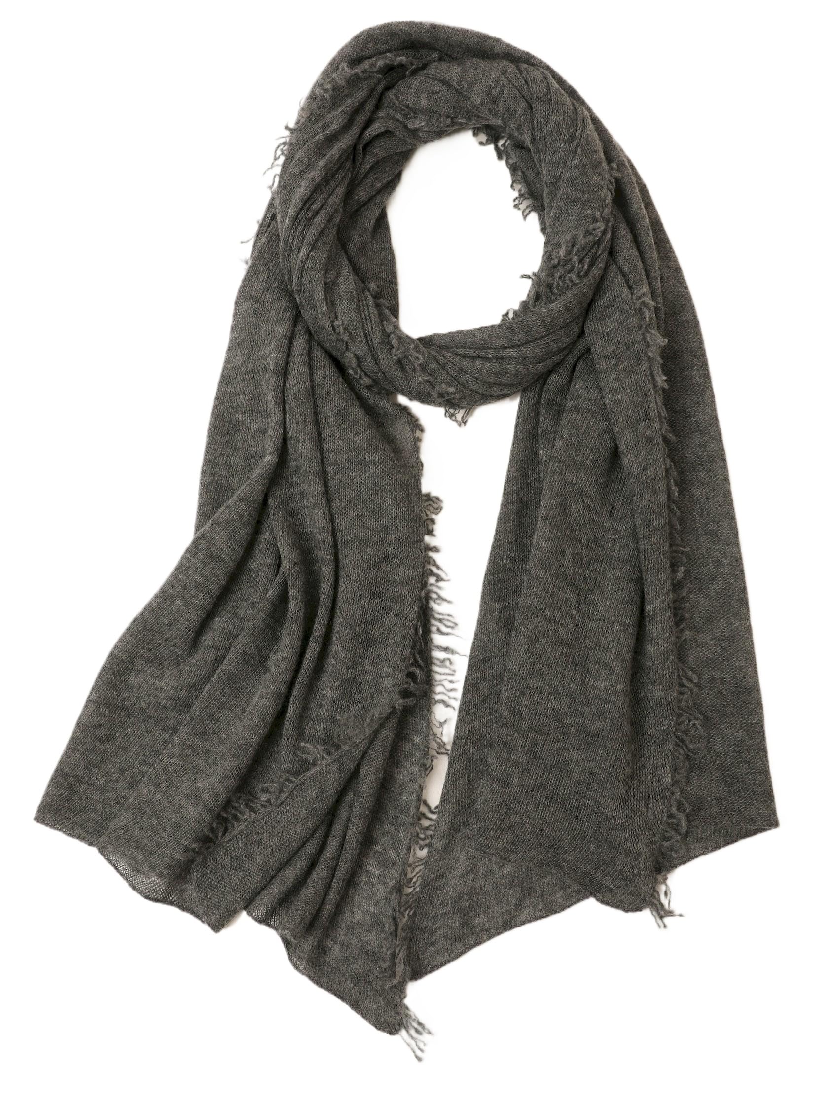 Sciarpa in Cashmere Morbida come una Nuvola – Leggera Soffice con Frange Forma a Diamante – Scialle in Cashmere per Donna Inverno Primavera