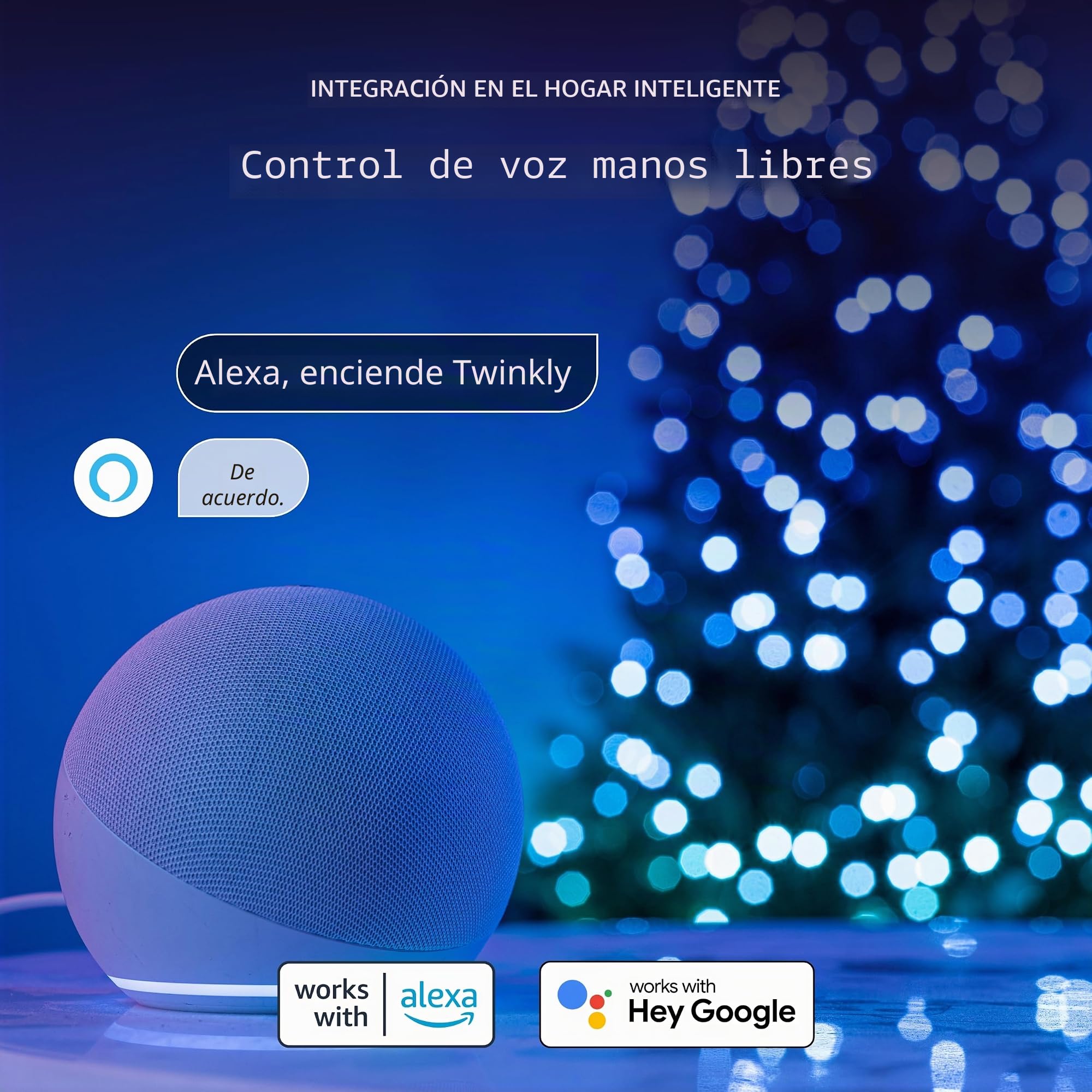 Twinkly Strings USB-C Candle 200 LED, cadena de luz LED en forma de vela, luces de Navidad, luces LED RGB multicolor, LED asignables, compatible con Alexa, Google Home, alimentación USB-C, cable verde