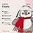 Bearington Cappy Christmas Penguin Stuffed Animal - 9.5 Soft Christmas Penguins Plush Toy with Scarf and Hat - Adorable and Huggable Penguin Plushies for Kids, Toddlers, and Loved Ones