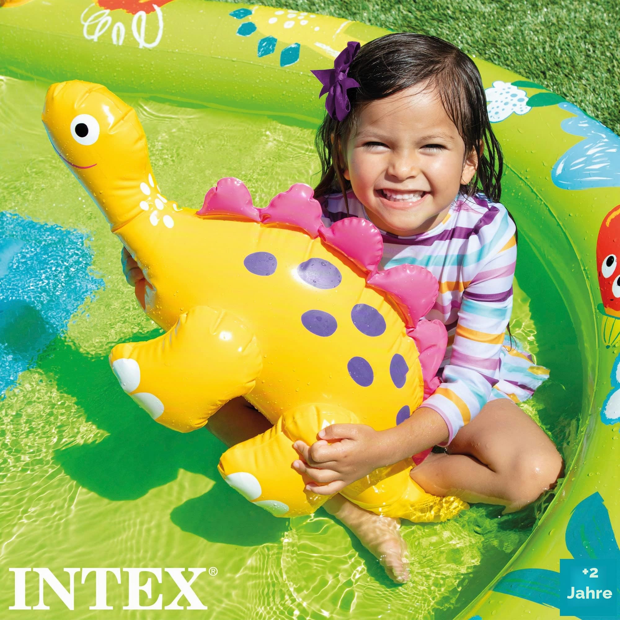 Intex 57166NP Aufblasbares Spielfeld Dino Klein Mehrfarbig