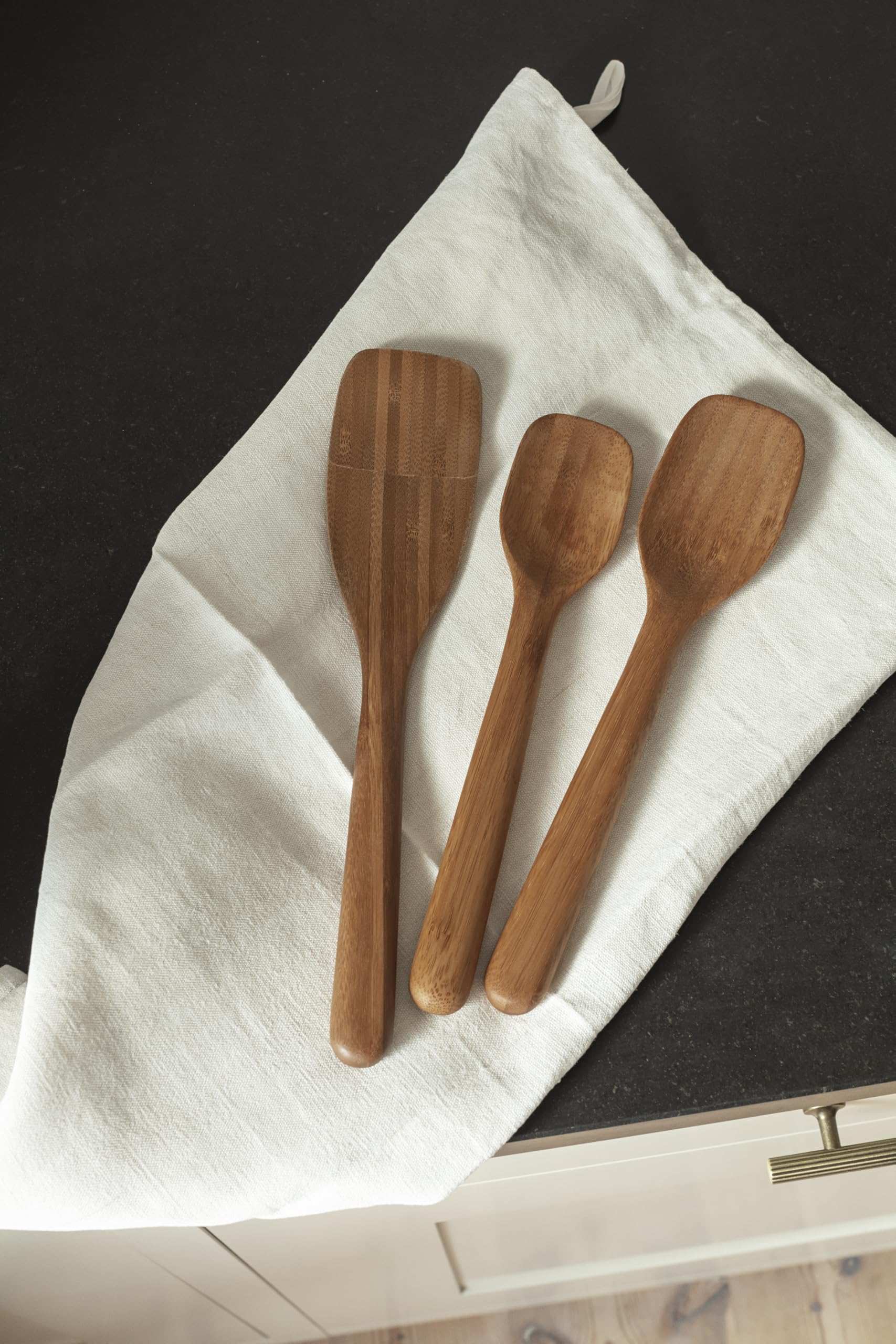 Eva Solo | Nordic Kitchen Küchenutensilien-Set 3-TLG. aus Bambus |DREI unverzichtbare Utensilien zum Kochen und Servieren | Bamboo