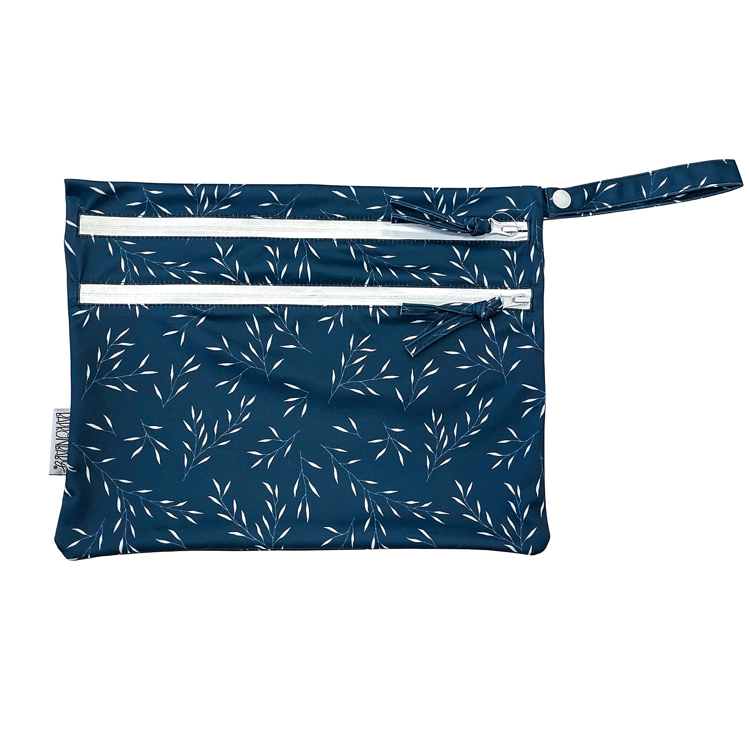 Willow Wet Dry Bag - Waterproof Two Zipper Pocket - Reusable for Mealtime, Diapers, Stroller, Snacks, Swimsuits - Machine Washable - 11" x 9"-image-21