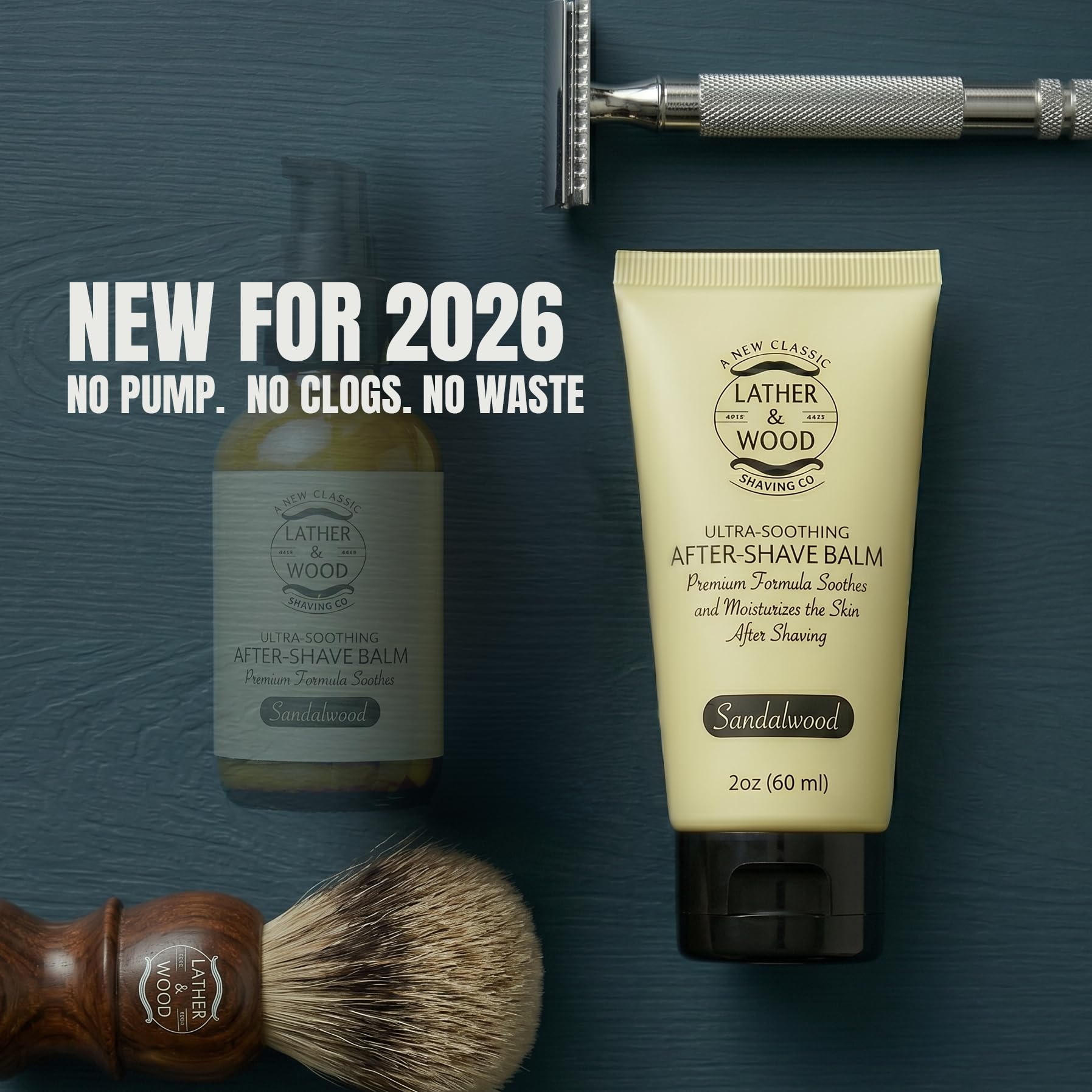 Sandalwood Aftershave Balm - Soothes Razor Burn -2