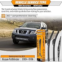 Vista 138 de AUTOBOO - Limpiaparabrisas de repuesto 26 + 20 pulgadas con limpiaparabrisas trasero de 12 pulgadas para BMW X3, X4, 2018, 2019, 2020, 2021, 2022