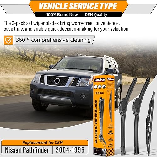 Miniatura 138 de AUTOBOO - Limpiaparabrisas de repuesto 26 + 20 pulgadas con limpiaparabrisas trasero de 12 pulgadas para BMW X3, X4, 2018, 2019, 2020, 2021, 2022