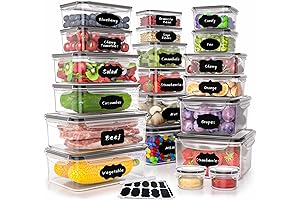 40 Pieces Leakproof Airtight Food Storage Containers