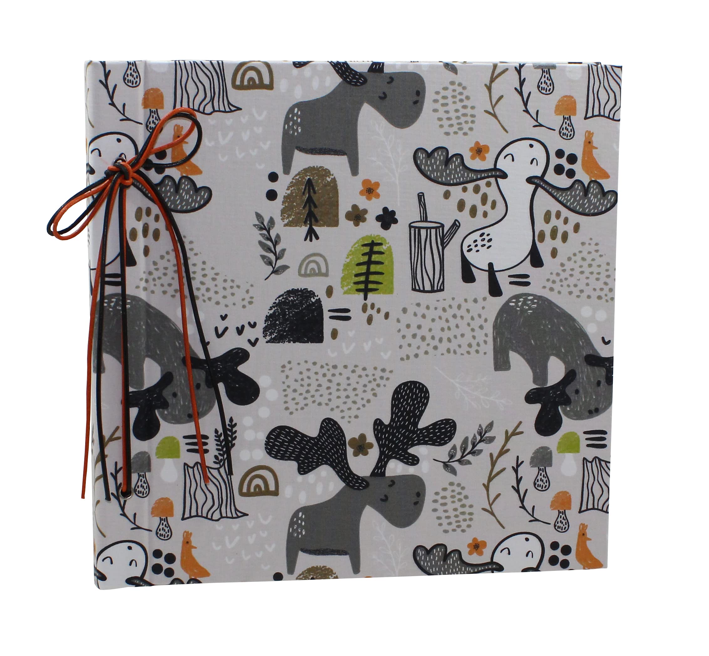 Álbum de fotos infantil con cubierta de tela de algodón con cordón