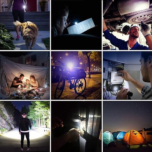 Miniatura 6 de UltraTac K1 Llavero linterna con botón pulsador, 180lm impermeable AAA LED linterna llavero para EDC, camping, senderismo, actividad al aire libre y