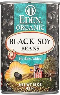 Eden Organic Black Soy Beans, No Salt Added, 15-Ounce Cans (Pack of 12) ...