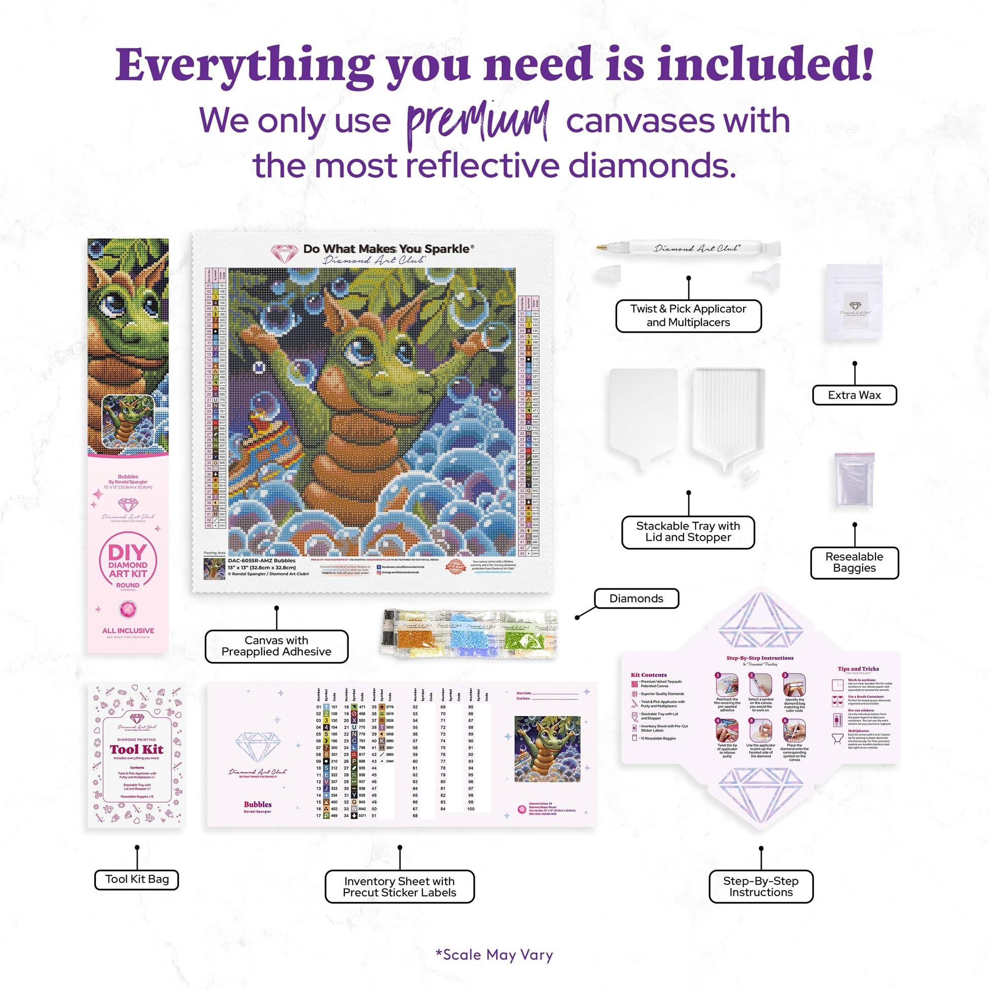 Amazon.com: DIAMOND ART CLUB Bubbles - Spangler Diamond Painting