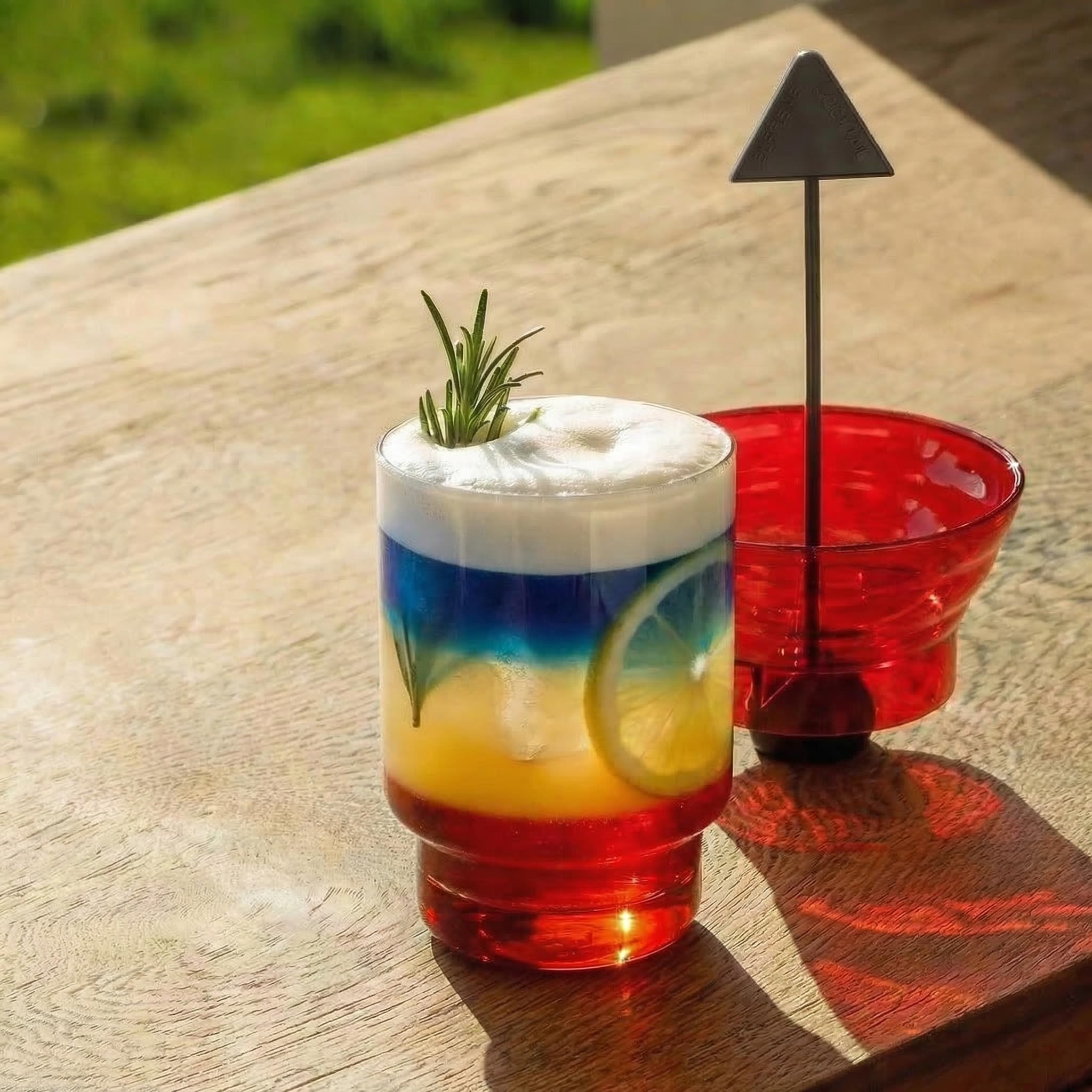 Cóctel Supremo – Aparato de café irlandés rojo | Máquina de cóctel de diseño | Vaso de cóctel efecto cascada | Regalo Bar & Hogar