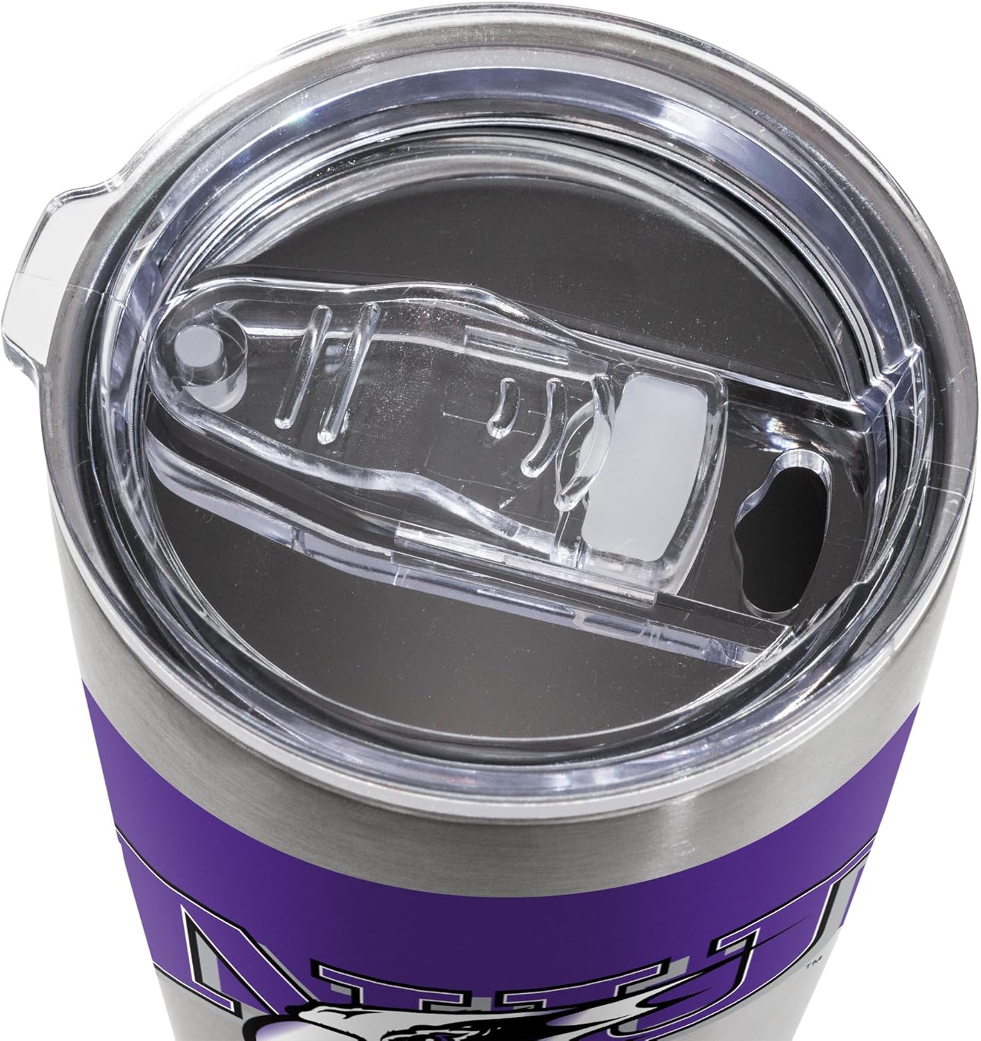 Rico Industries NCAA Niagara Purple Eagles Standard 20oz Stainless Steel Tumbler with Lid - Great For Coffee, Tea, Water or Cocktails - Image 5