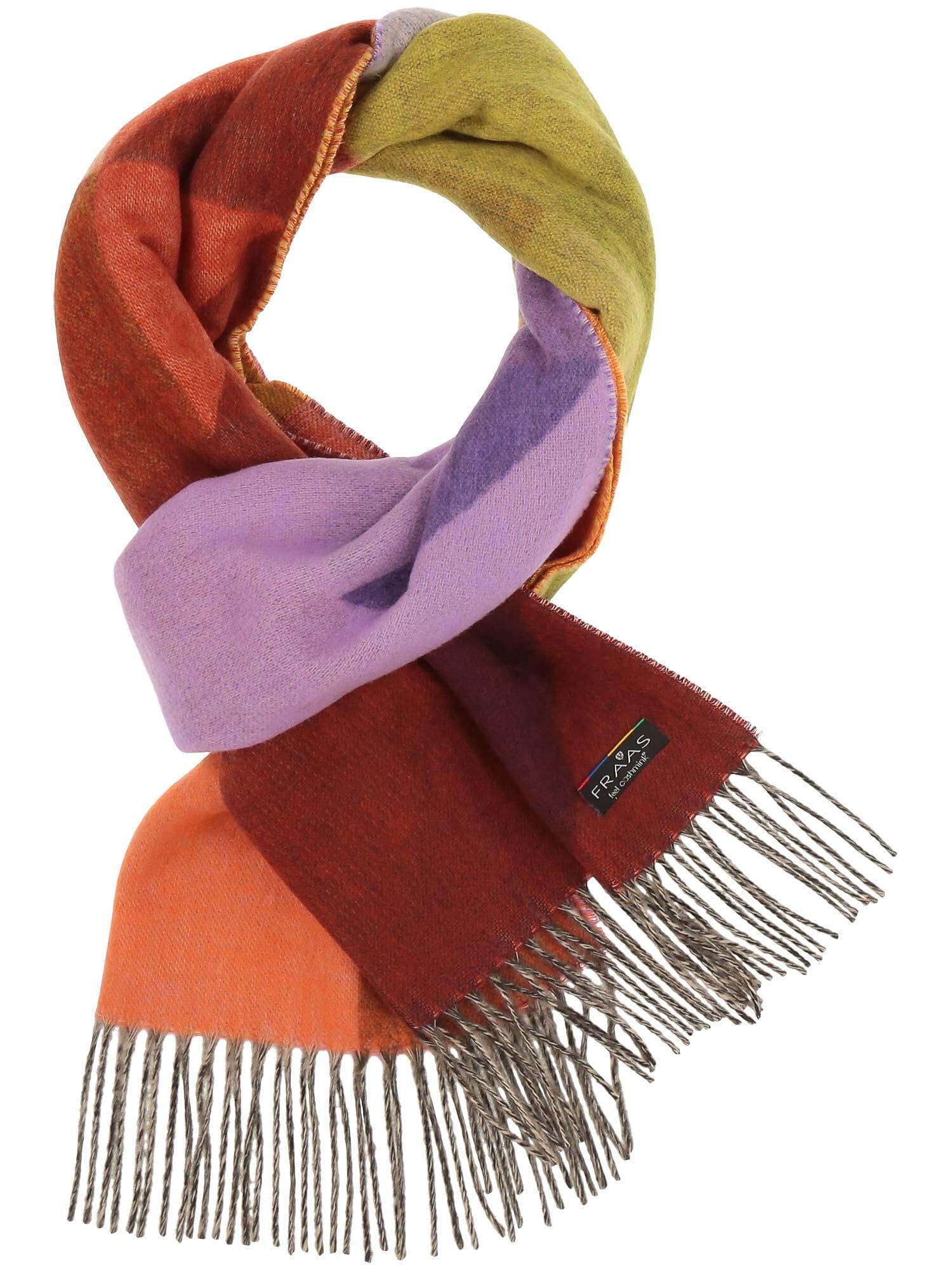 FRAAS Cashmink Schal 44 x 200 cm - Weicher als Kaschmir - Made in Germany - Schal mit graphischem Muster für Damen - Perfekt für Herbst und Winter