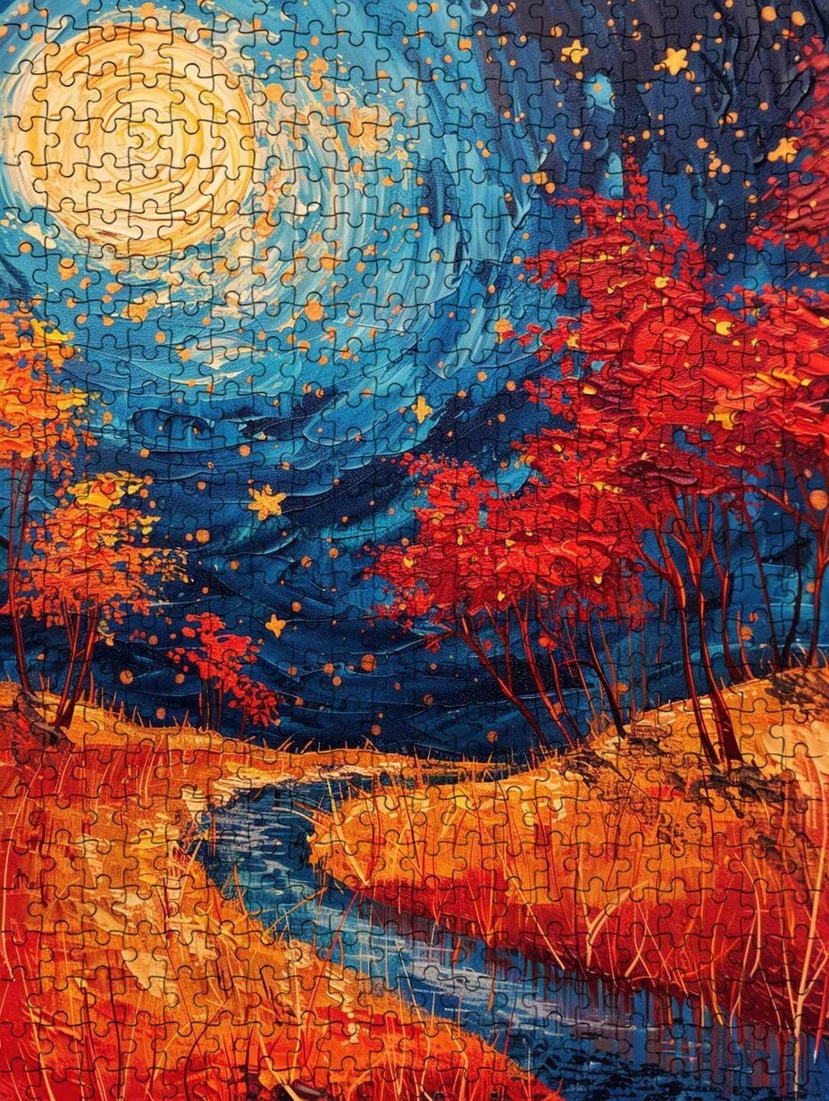 Árbol Abstracto Puzzle 2000 Piezas para Puzzles de Decoración 8