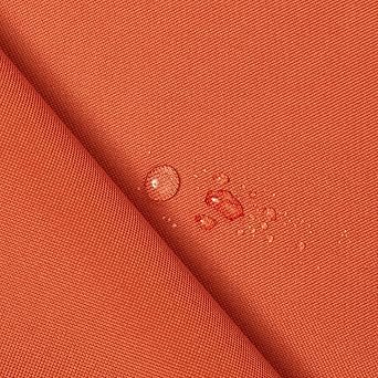 Ottertex Canvas Fabric Waterproof Outdoor 60" Wide 600 Denier 15 Colors Sold by The Yard 5 Yard, Rust