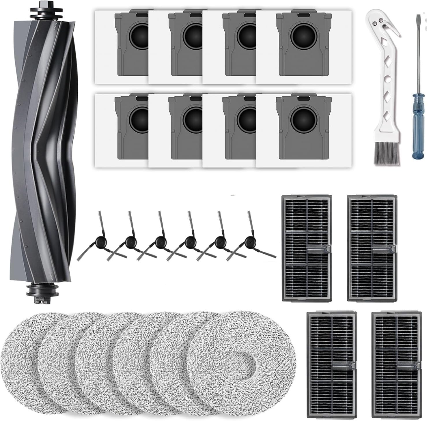 Kit accessoires pour Dreame X40 Ultra de 25 pièces avec brosses et filtres