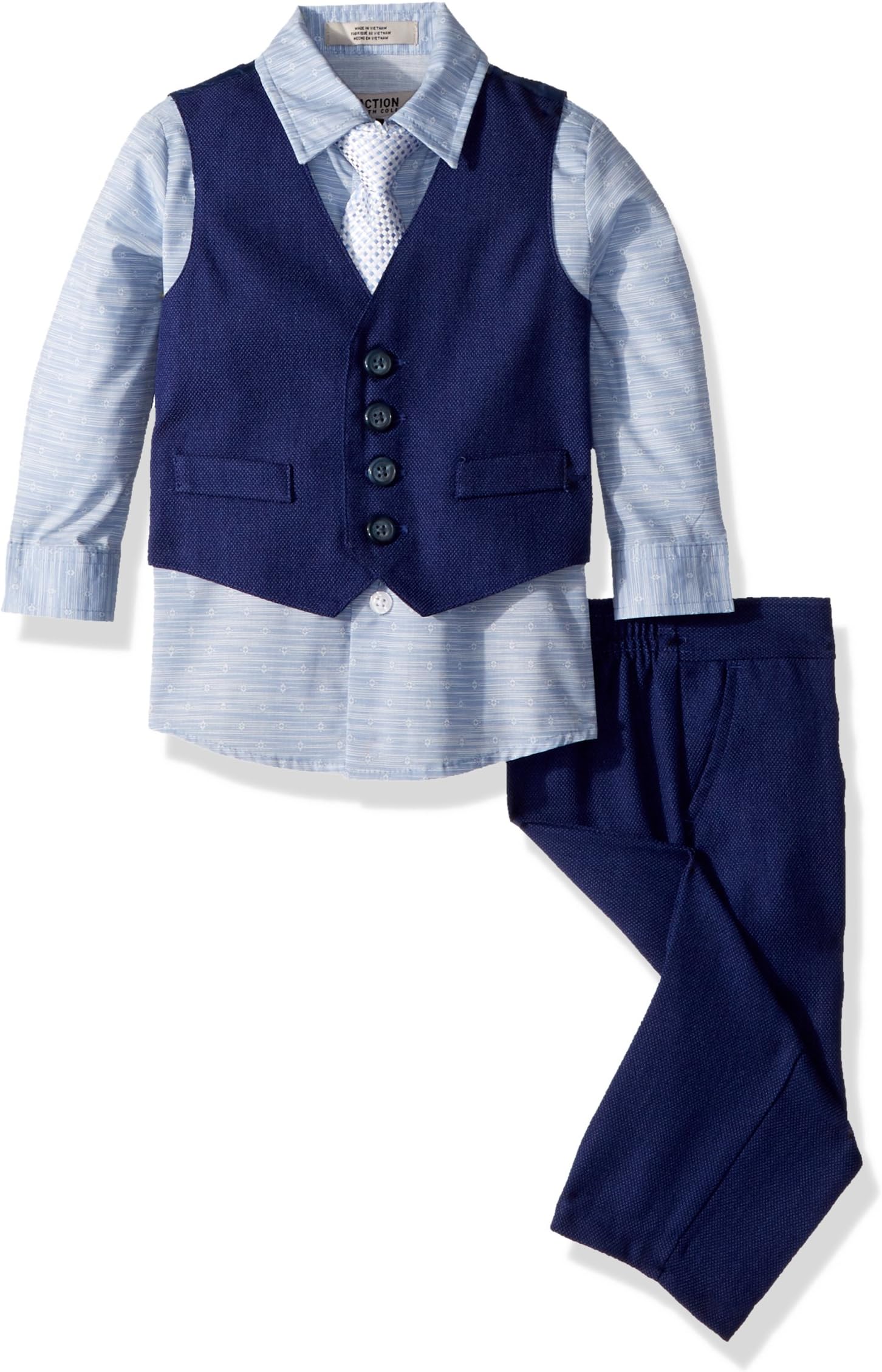 Kenneth Cole Baby Boys 4-Piece Formal Vest Set