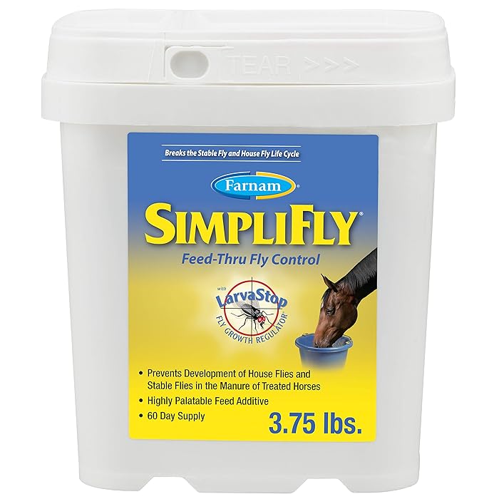 Buy Farnam SimpliFly FeedThru Fly Control for Horses, Breaks and