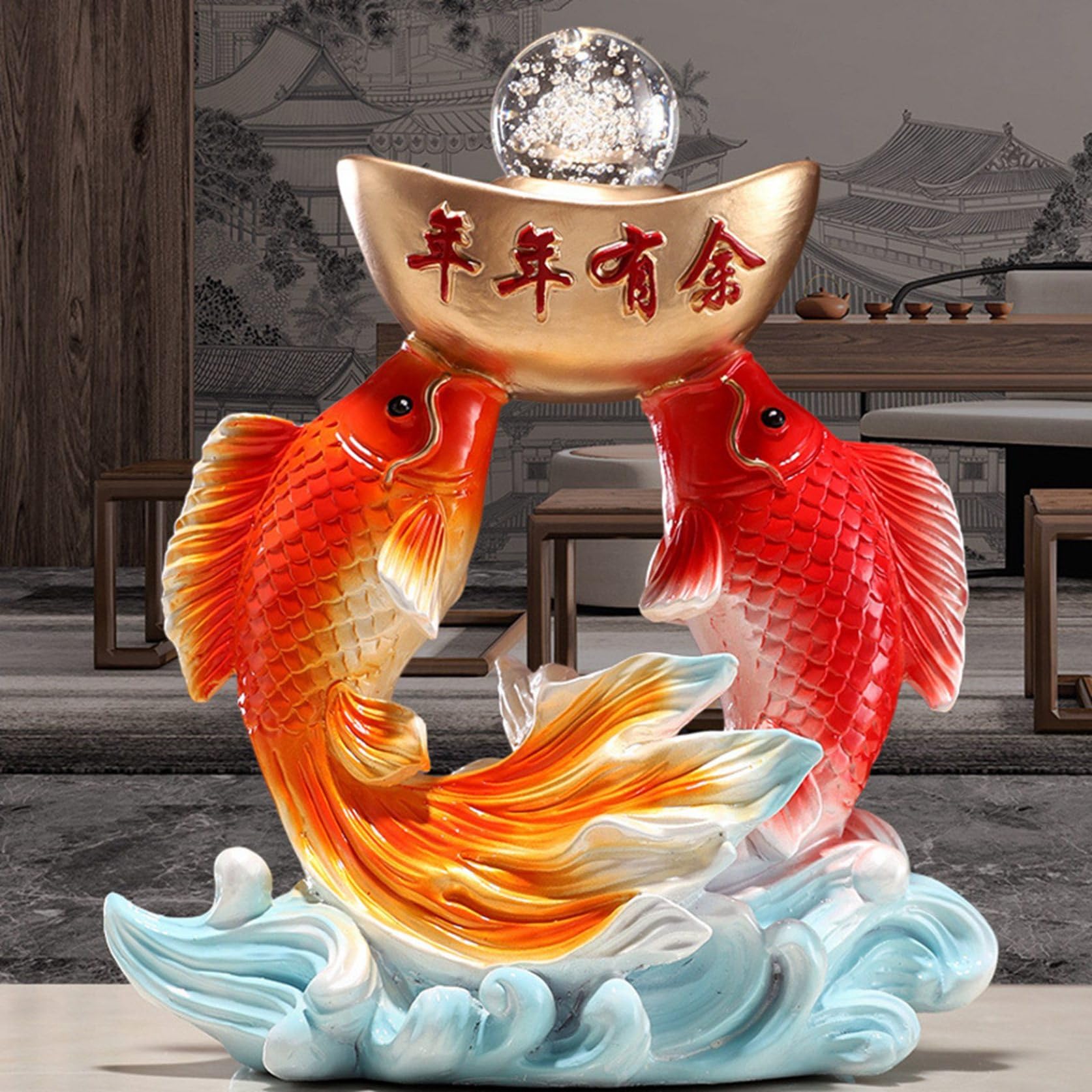 10%寄付◎ 紫水晶玉 鯉 置き台座 家内安全 厄除け縁起物 出世縁起物 10%寄付◎ 紫水晶玉 鯉 置き台座 家内安全 厄除け縁起物 出世