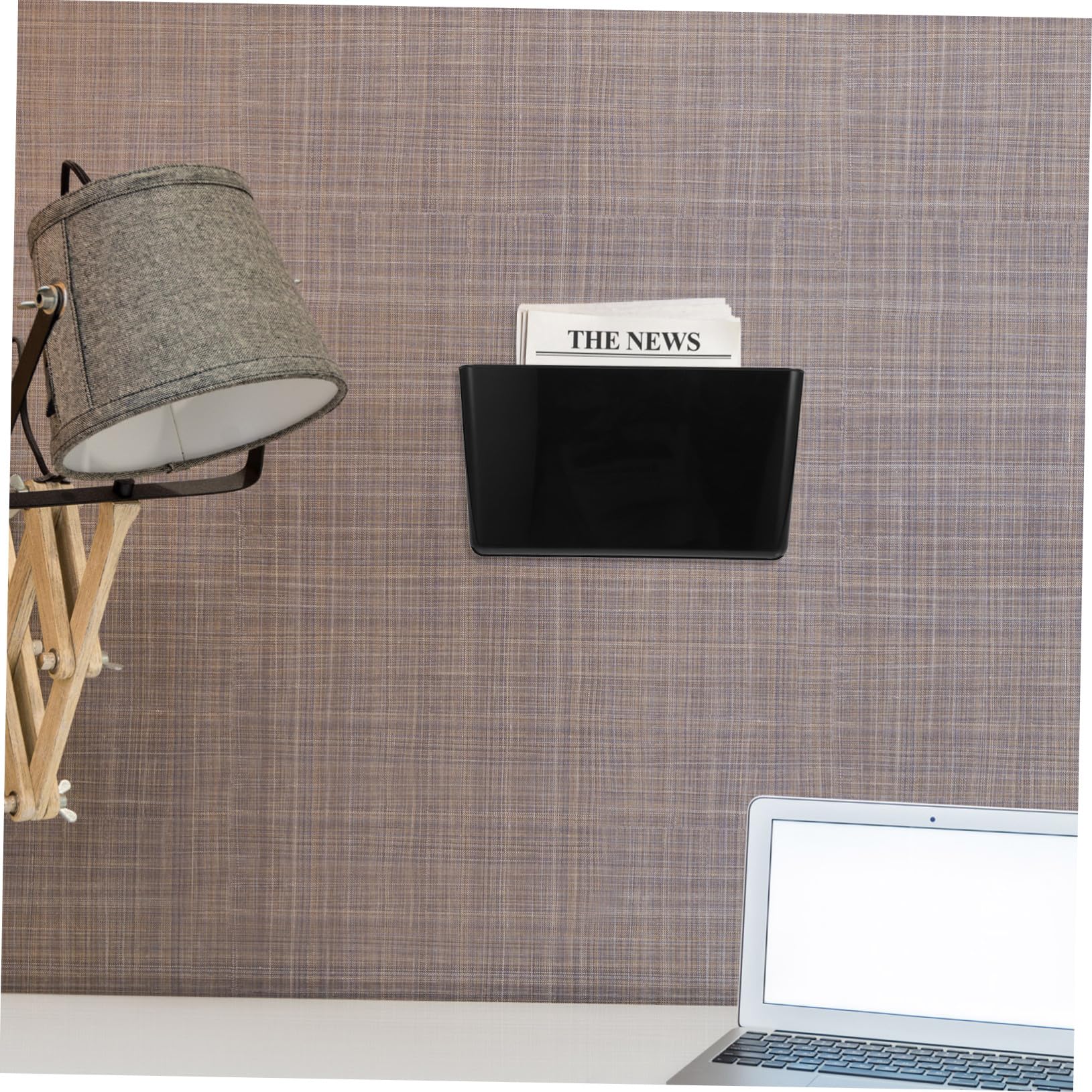 Porta Documenti da Parete in Plastica Resistente Organizer File Holder Multiuso per Ufficio e Casa Supporto Riviste e Cartelle Compatto Murale Ordinato e Pratico