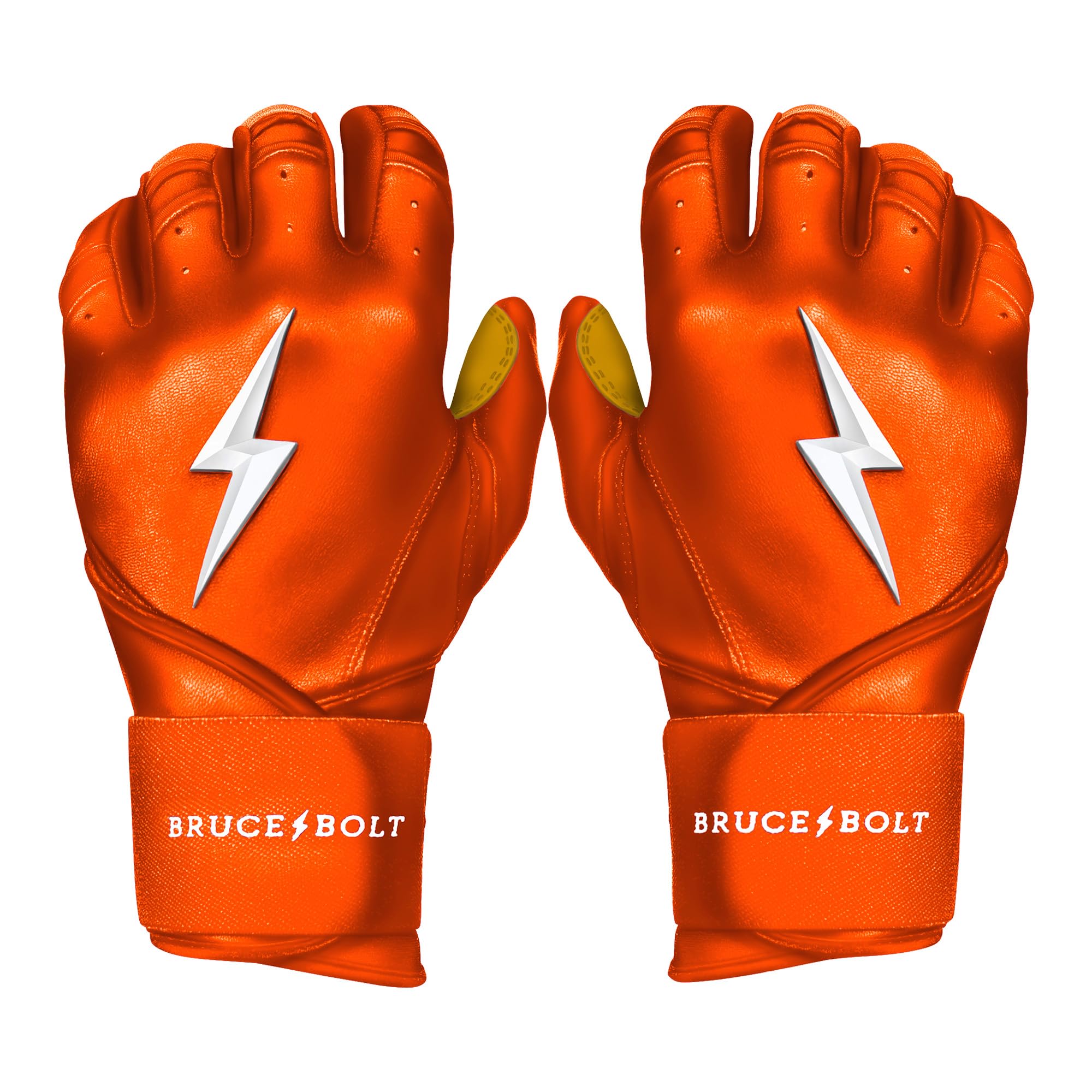 BRUCE BOLT Original Series Long Cuff Batting Gloves - Multiple Colors - Adult & Youth Sizes