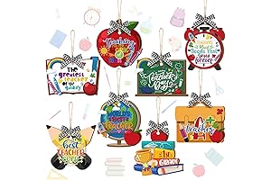 8 Pcs Teacher Appreciation School Ornaments