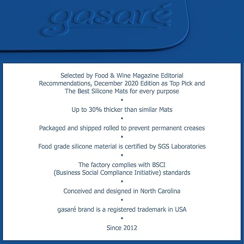 Miniatura 75 de Gasare - Juego de 2 manteles de silicón extra grandes, extra gruesos, protectores de encimeras, resistentes al calor, antiderrapantes, impermeables