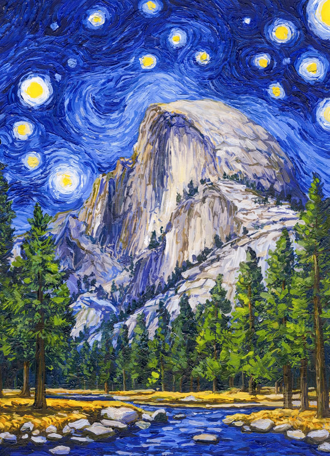 Amazon.com: The Original Yosemite National Park Half Dome Starry