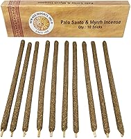 Vista 4 de New Age Imports, Inc. ~ Varillas de incienso enrolladas a mano de tamaño 7-8" de palo santo y eucalipto premium. Ideales para meditación, sahumado