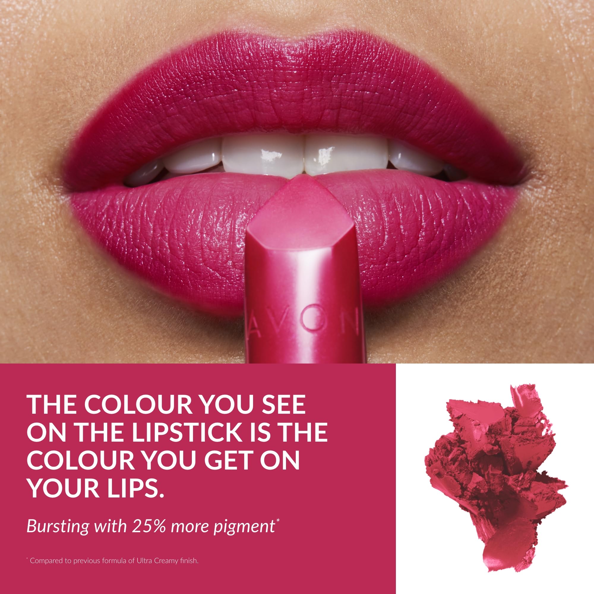 Avon Ultra Creamy Satin-finish Lipstick Hibiscus with Vitamin E - Image 3