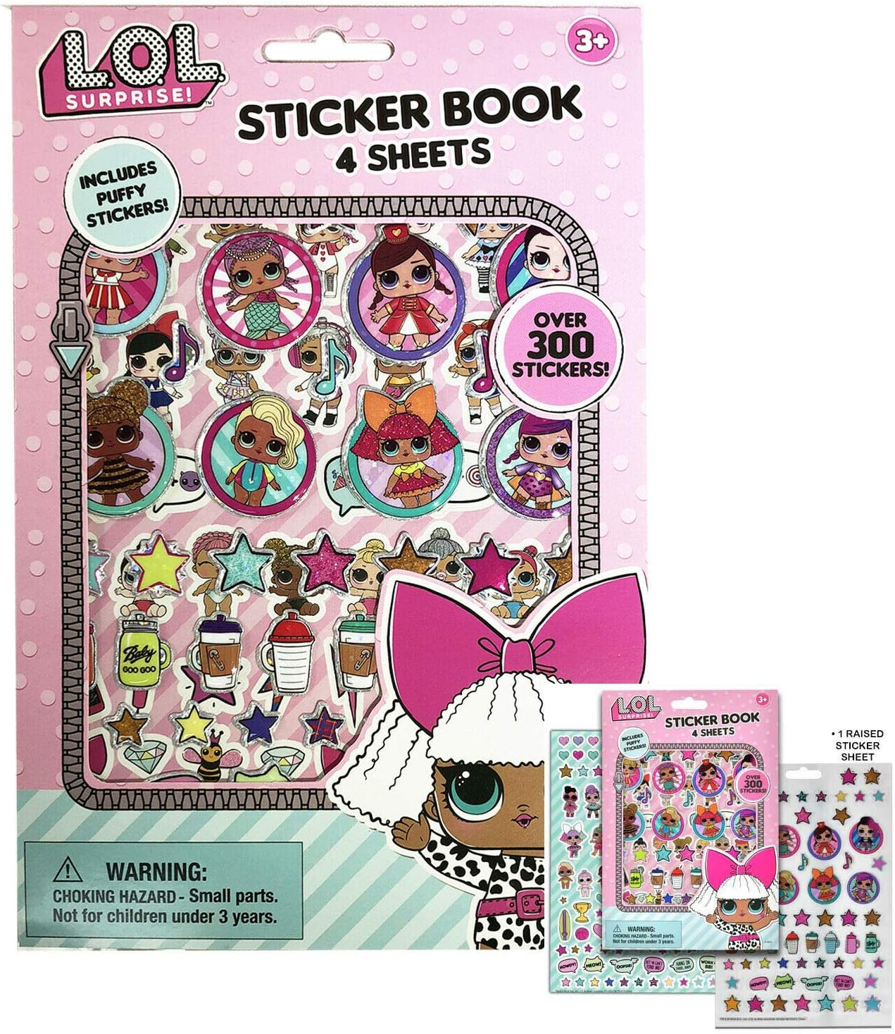 MGA LOL Surprise Sticker Book with Puffy Stickers Party Favors Supplies LOL Dolls