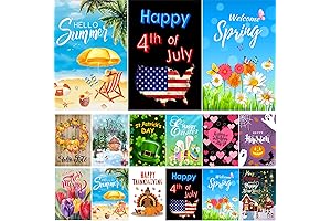 CDLong Double Sided Small Decorative Flags for Outside