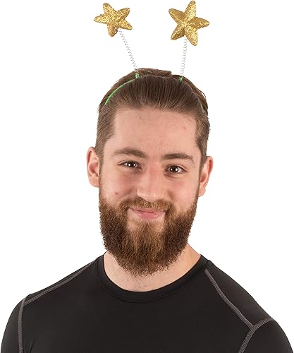 Miniatura 3 de Funny Party Hats Head Boppers en varios diseños, accesorios de fiesta de 12 piezas, color azul y dorado, Azul Dorado